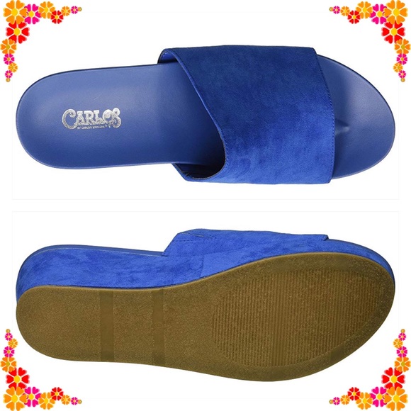 CARLOS SANTANA NEW IN BOX STUNNING BLUE WEDGE 💙 - Picture 2 of 4